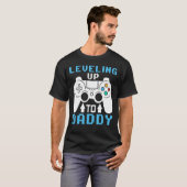 T-shirt Leveling Up To Daddy Funny Promu À Papa 2023 20 (Devant entier)