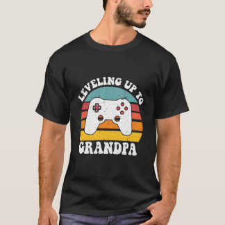 T-shirt Leveling Up To Grandpa Grandpa