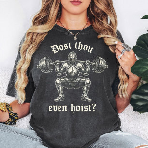 T-shirt Lever de barre à genoux de chevalier "Fais-tu même