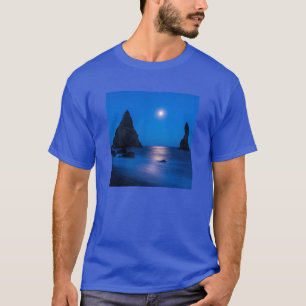 T-shirt Lever de lune   Islande, Reynisdrangur