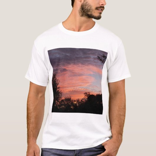 T-shirt Lever de soleil coloré (Devant)