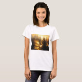 T-shirt Lever de soleil en forêt (Devant entier)