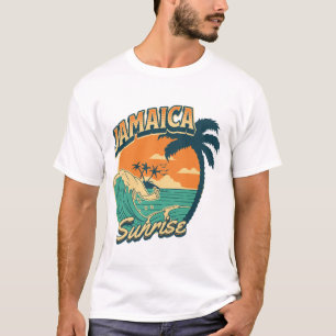 T-shirt Lever de soleil en Jamaïque