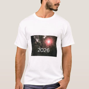 T-shirt Lever de soleil forestier 2026 - Illustration de l
