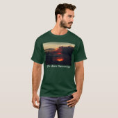 T-shirt lever de soleil sur le haleakala volcan, sur l'île (Devant entier)