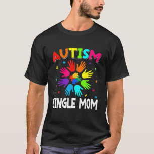 T-shirt Lever Sensibilisation sur l'autisme main mère céli