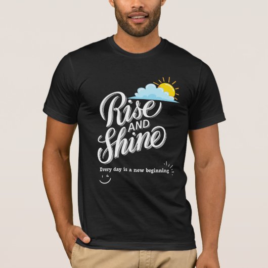 T-shirt Levez-vous et brillez (Devant)