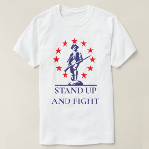 T-shirt Levez-vous et combattez Lexington Minuteman T-Shir