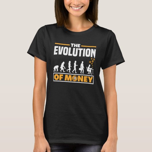 T-shirt L'évolution de la monnaie Cryptomonnaie Trading Co (Devant)