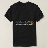 T-shirt L'évolution de l'argent bitcoin btc crypto cryptoc (Design devant)
