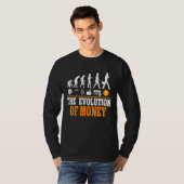 T-shirt L'Évolution De L'Argent Cypto Bitcoin Blockchain 1 (Devant entier)