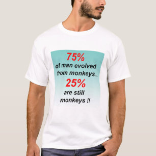 T-shirt L'évolution de l'homme des singes