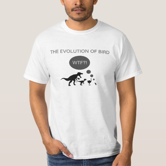 T-shirt L'évolution de l'oiseau (Devant)
