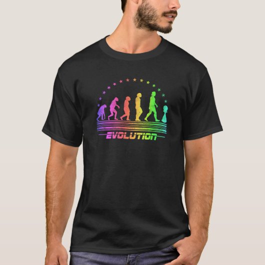 T-shirt L'évolution des échecs Rétro Checkmate Hommes Éche (Devant)