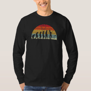 T-shirt L'évolution des pêcheurs et l'évolution Evo de l'h