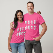T-shirt L'évolution du masque de gardien de but amis (Unisexe)