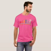 T-shirt L'évolution du tir à l'arc drôle Bowman (Devant entier)