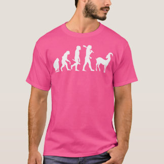 T-shirt L'Évolution Humaine À La Révolution Chèvre Drôle P