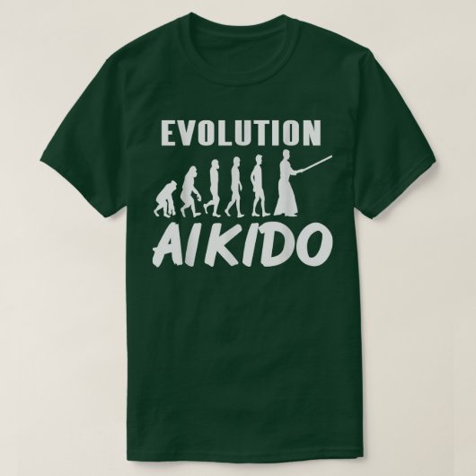 T-shirt L'évolution stupéfiante de l'Aikido Cool Designs T (Design devant)