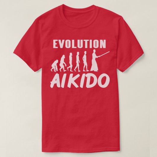 T-shirt L'évolution stupéfiante de l'Aikido Cool Designs T (Design devant)
