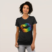 T-shirt Lèvres 3 d'arc-en-ciel (Devant entier)