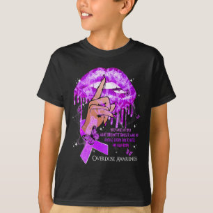 T-shirt Lèvres à goutte Papillons Femmes Surdose de sensib