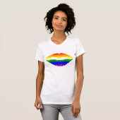 T-shirt Lèvres Arc-en-Ciel (Devant entier)
