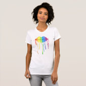 T-shirt Lèvres Arc-en-Ciel (Devant entier)