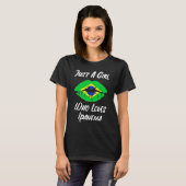 T-shirt Lèvres Bouche Amour Drapeau Brésilien Ipanema (Devant entier)