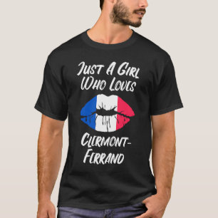T-shirt Lèvres Bouche Amour Drapeau Français Clermont Ferr