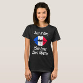 T-shirt Lèvres Bouche Amour Drapeau Français Saint Martin (Devant entier)