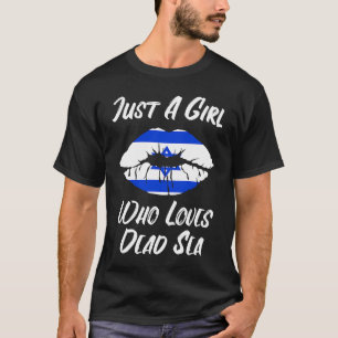T-shirt Lèvres Bouche Amour Drapeau Israélien Mer Morte