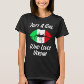 T-shirt Lèvres Bouche Amour Drapeau Italien Vérone (Devant)
