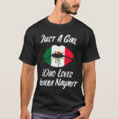 T-shirt Lèvres Bouche Amour Drapeau Mexicain Riviera Nayar (Devant)