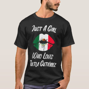 T-shirt Lèvres Bouche Amour Drapeau Mexicain Tuxtla Gutier