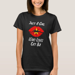T-shirt Lèvres Bouche Amour Drapeau Vietnamien Chat Ba