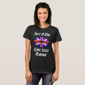 T-shirt Lèvres Bouche Amour Union Jack Drapeau Lecture (Devant entier)