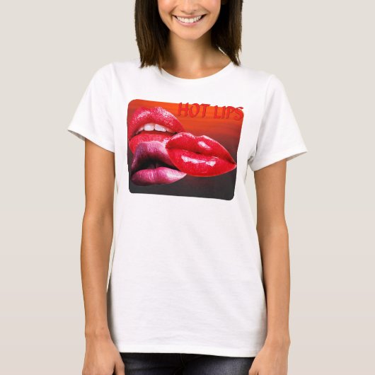 T-SHIRT LÈVRES CHAUDES (Devant)