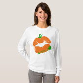 T-shirt Lèvres citrouilles (Devant entier)