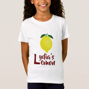 T-Shirt Lèvres de citron : mode à thème L avec citron frai
