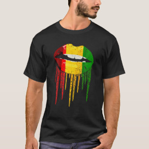 T-shirt Lèvres déchiquetées Rastafarian Reggae