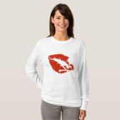 T-shirt lèvres empoisonnées (Devant entier)