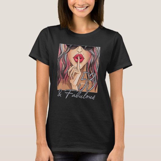 T-shirt Lèvres Fabuleux et 53 ans Africain 53e anniversair (Devant)