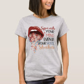 T-shirt Lèvres Florales Exprimez-Vous (Devant)