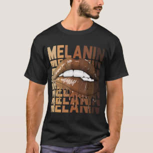T-shirt Lèvres Lèvres Black History Queen BHM Melanin
