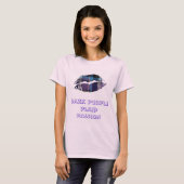 T-shirt Lèvres Plaid (Devant entier)