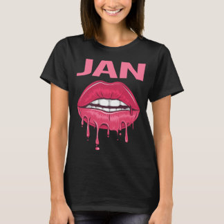 T-shirt Lèvres roses - Jan Name