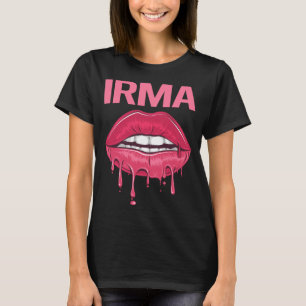 T-shirt Lèvres roses - Nom Irma