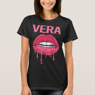 T-shirt Lèvres roses - Nom Vera