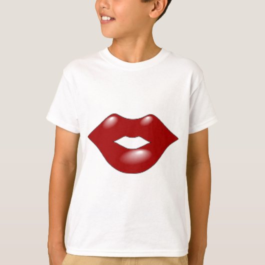 T-shirt Lèvres rouges (Devant)